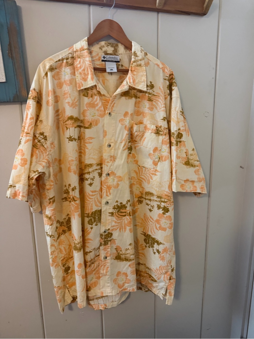 Columbia Men’s 2XT Tall Tropical Hawaiian Shirt